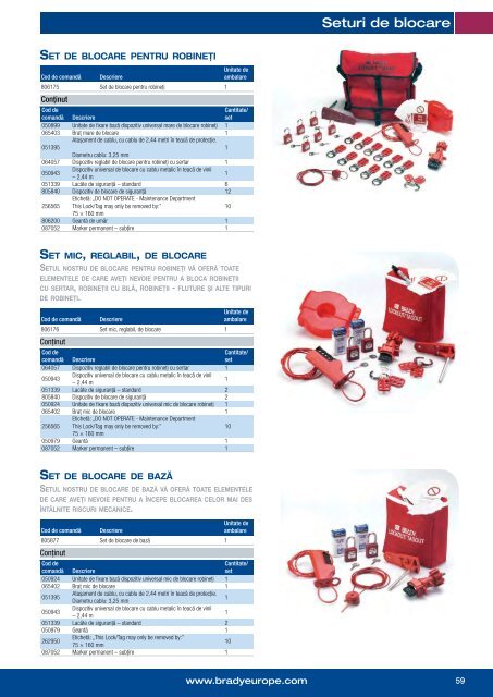 Sisteme se siguranta LockOut Tagout