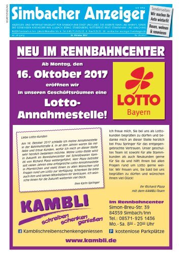 15.10.2017 Simbacher Anzeiger