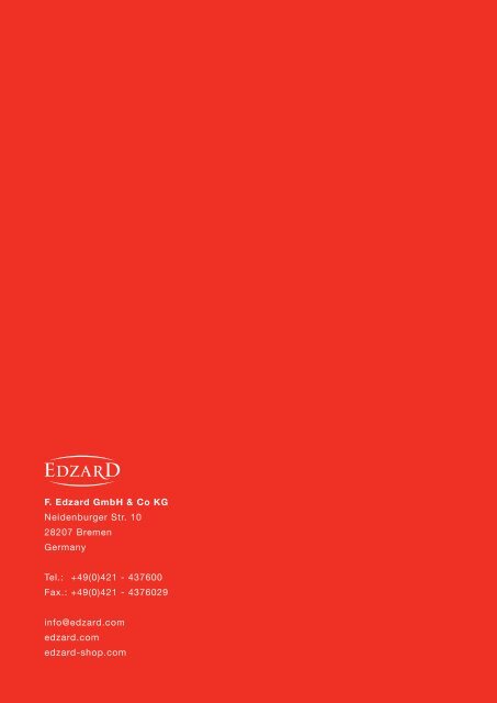 EDZARD Katalog - Catalogue 2018