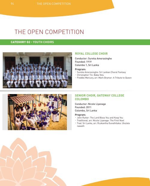 4th Asia Pacific Choir Games - ProgramBook