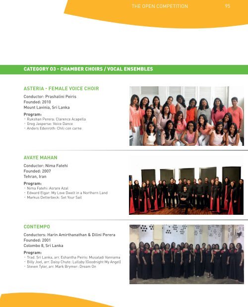 4th Asia Pacific Choir Games - ProgramBook