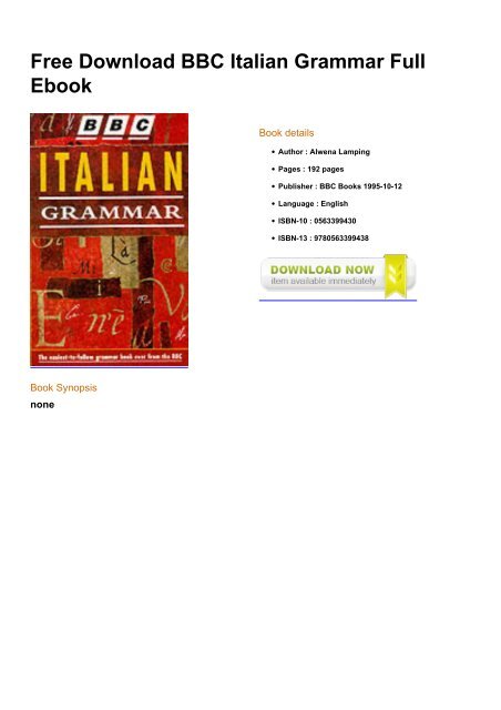 eBook Italian Conversation Free To Download