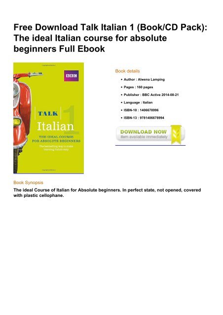eBook Italian Vocabulary Free To Download