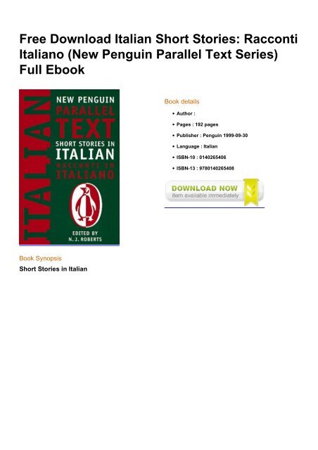 eBook Italian Vocabulary Free To Download