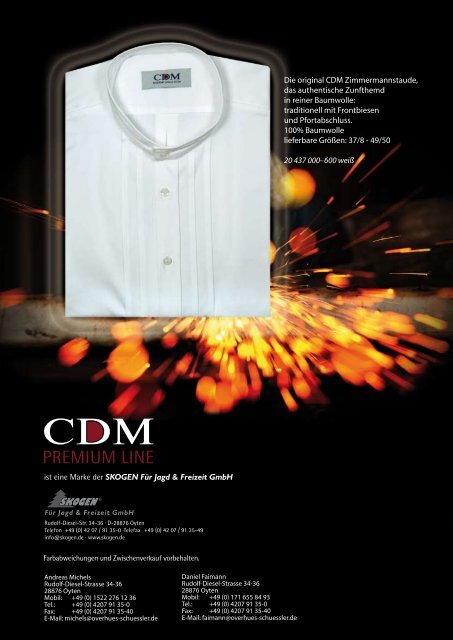 CDM - Premium Line Work Fashion Katalog Herbst / Winter 2017 / 2018