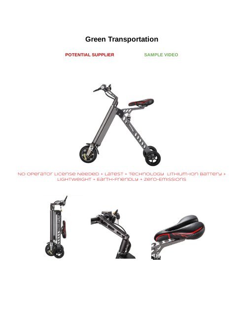 Green Transportation