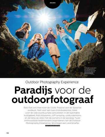 Article in the Dutch Photography Magazine about Outdoor Photoghraphy Experience