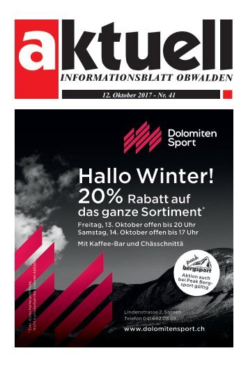 Aktuell Obwalden 41-2017