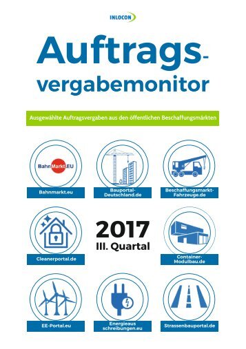 Auftragsvergabemonitor 3. Quartal 2017