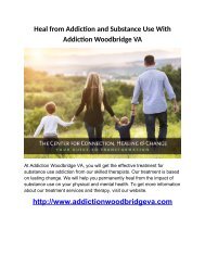 Heal from Addiction and Substance Use With Addiction Woodbridge VA