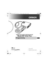 Omron Mit Elite Brugsanvisning Dansk