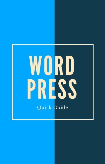 Download Wordpress Quick Guide Free eBook