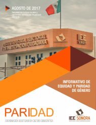 Agosto 2017. Informativo de Equidad y Paridad de Género