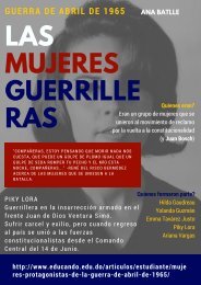 Las mujeres guerrilleras