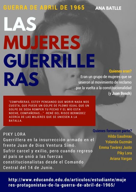 Las mujeres guerrilleras