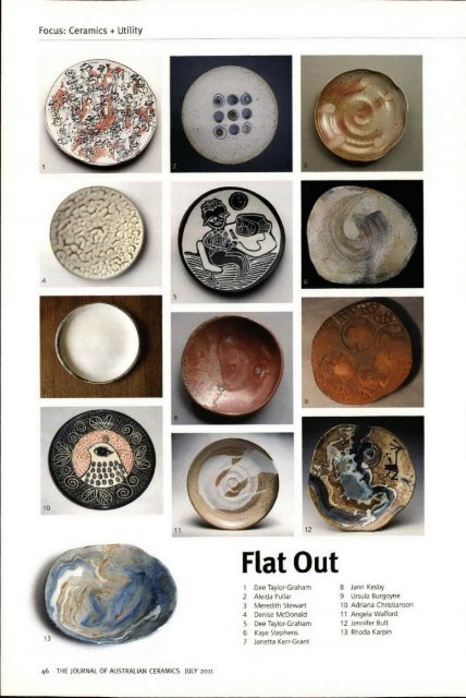 The Journal of Australian Ceramics Vol 50 No 2 July 2011