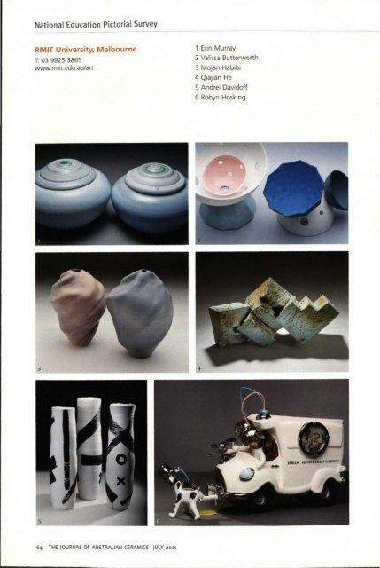 The Journal of Australian Ceramics Vol 50 No 2 July 2011