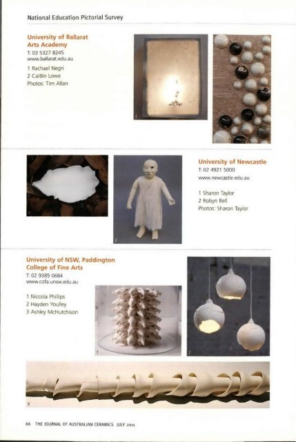 The Journal of Australian Ceramics Vol 50 No 2 July 2011