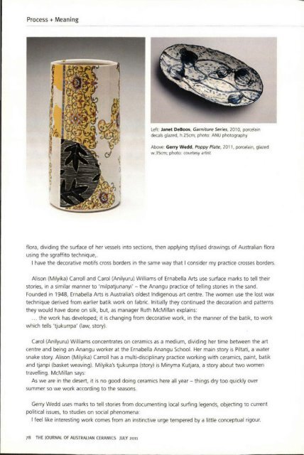 The Journal of Australian Ceramics Vol 50 No 2 July 2011