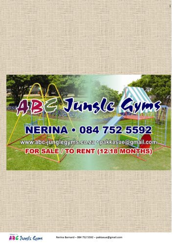 ABC Jungle Gyms Catalogue October 2017
