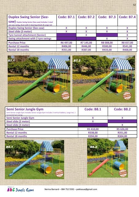 ABC Jungle Gyms Catalogue October 2017