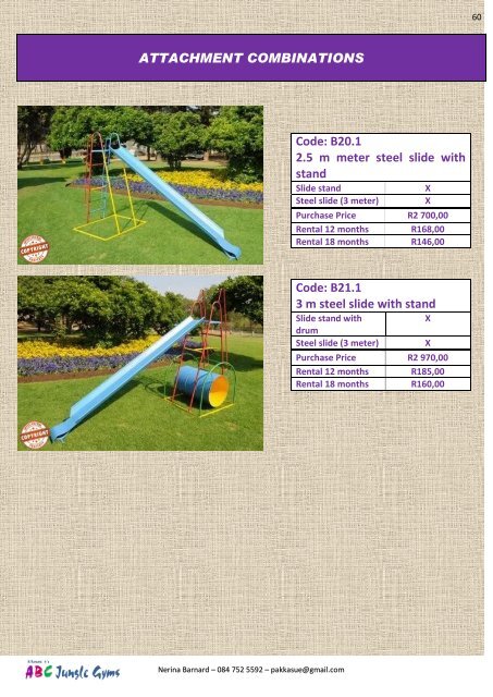 ABC Jungle Gyms Catalogue October 2017