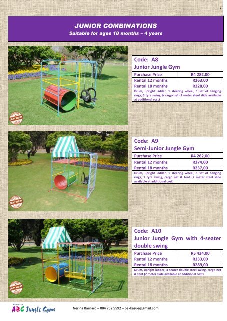 ABC Jungle Gyms Catalogue October 2017