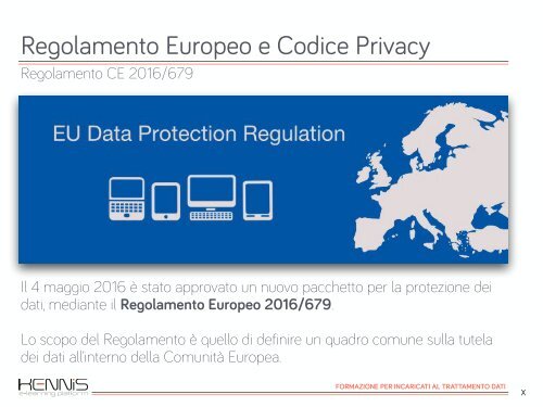 Regolamento e codice Privacy