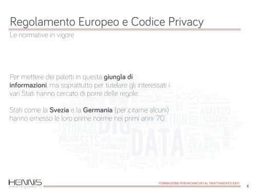 Regolamento e codice Privacy