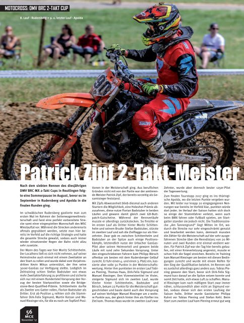  Motocross Enduro Ausgabe 11/2017