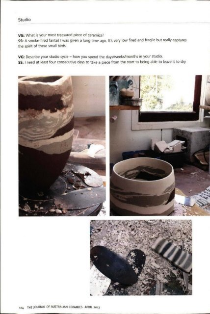 The Journal of Australian Ceramics Vol 52 No 1 April 2013