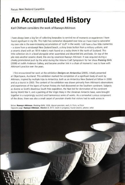 The Journal of Australian Ceramics Vol 52 No 1 April 2013