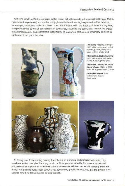 The Journal of Australian Ceramics Vol 52 No 1 April 2013