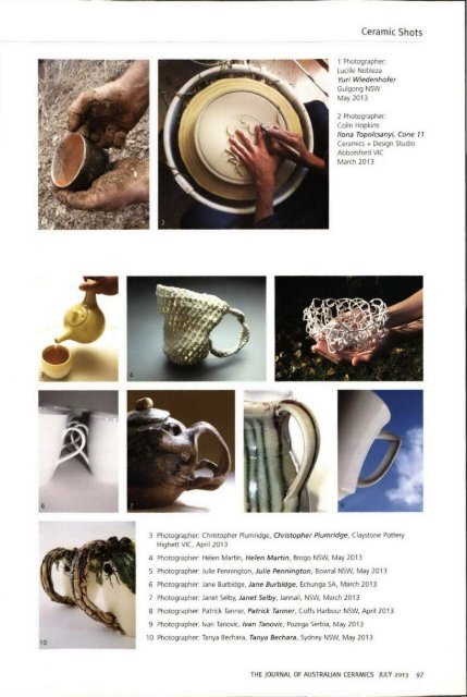 The Journal of Australian Ceramics Vol 52 No 2 July 2013