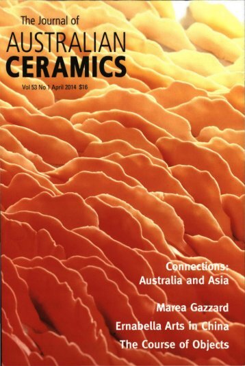 The Journal of Australian Ceramics Vol 53 No 1 April 2014