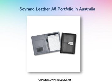 Sovrano Leather A5 Portfolio in Australia - Chameleon Print