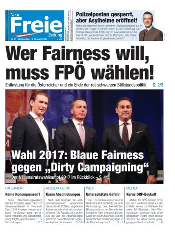 Wer Fairness will, muss FPÖ wählen!