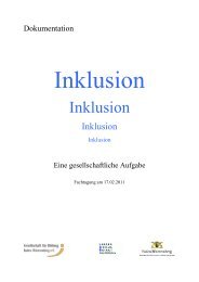 Inklusion - Landesschulbeirat