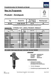 Neu im Programm Produkt: Zündspule - Autoteile Pirna