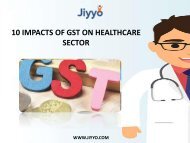 10 Impacts Of GST On Healthcare Sector