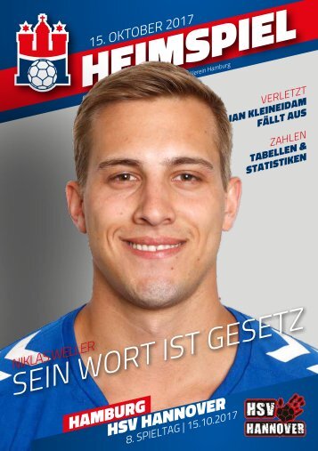 Handball Sport Verein Hamburg Hallenheft HSV Hannover