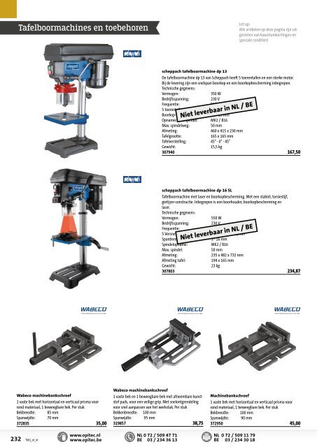 OPITEC Hoofdcatalogus Nederland 2017/18 (T001)