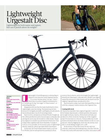 Cyclist Magazine Nov17 Lightweight