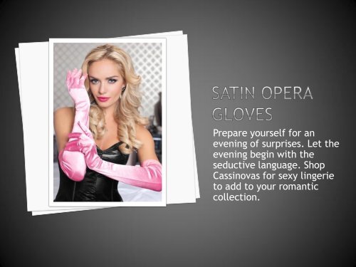 Satin Opera Gloves