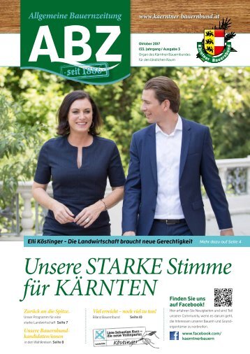 Allgemeine Bauernzeitung  - Ausgabe 03 - 2017 (Kärntner Bauernbund)