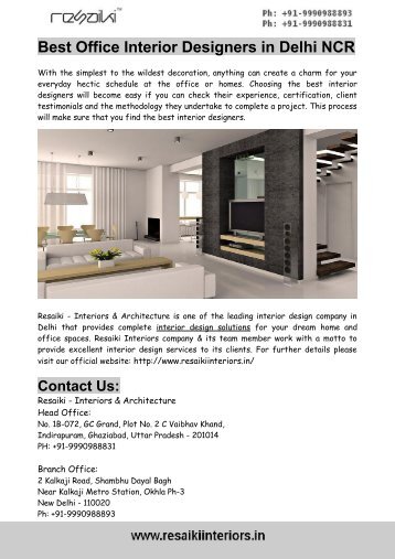 best office interior designers in noida delhi resaiki interiors