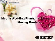 Meet a Wedding Planner in Udaipur