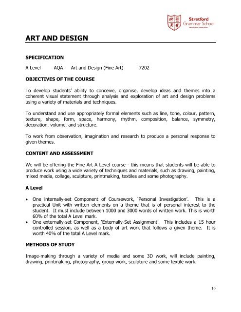 Sixth Form Subject Information 2017/2018