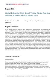 Global Industrial High Speed Textile Digital Printing Machine Market Research Report 2017