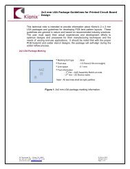 PCB Design Guidelines for 2x2 LGA Accelerometers - Kionix